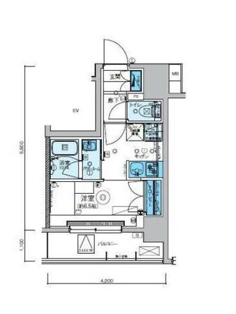 堀切菖蒲園駅 徒歩6分 2階の物件間取画像